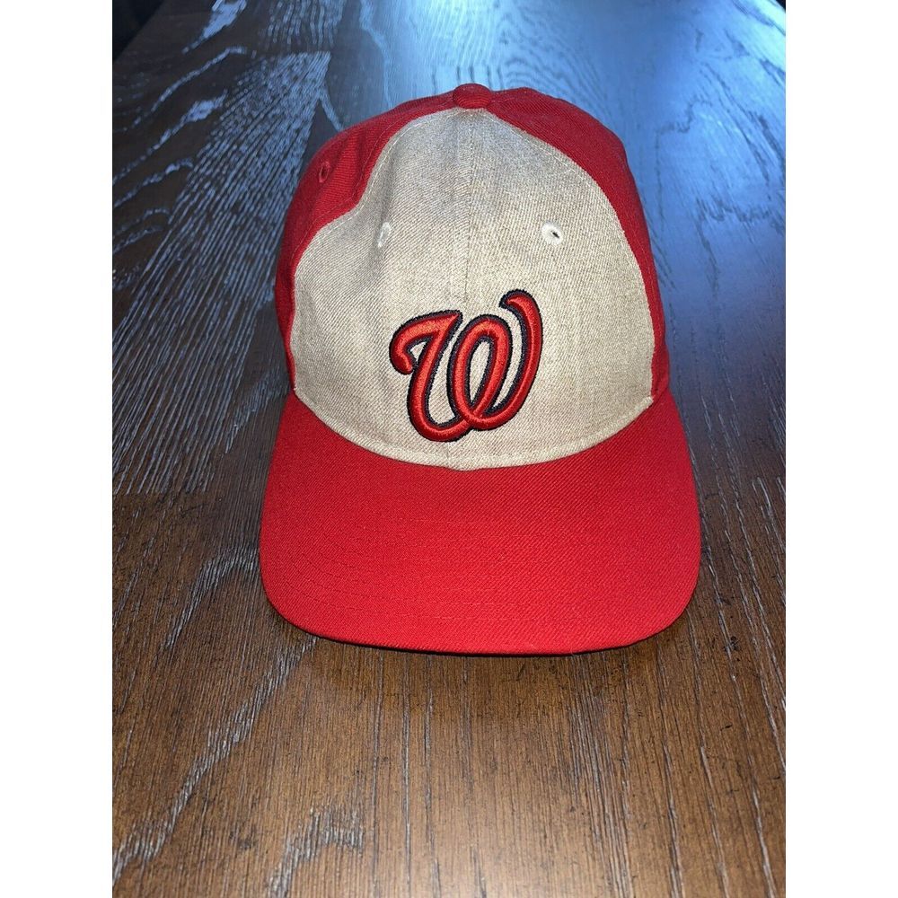 New Era 9Forty Washington Nationals‎ MLB Hat Cap Red Grey Adjustable One Size